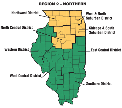 Northern District Of Illinois Map Save the Dates for the 2019 District Seminars   IACAC