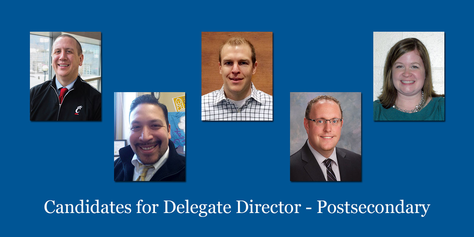 Candidates For Delegate Director – Postsecondary 2015-2016
