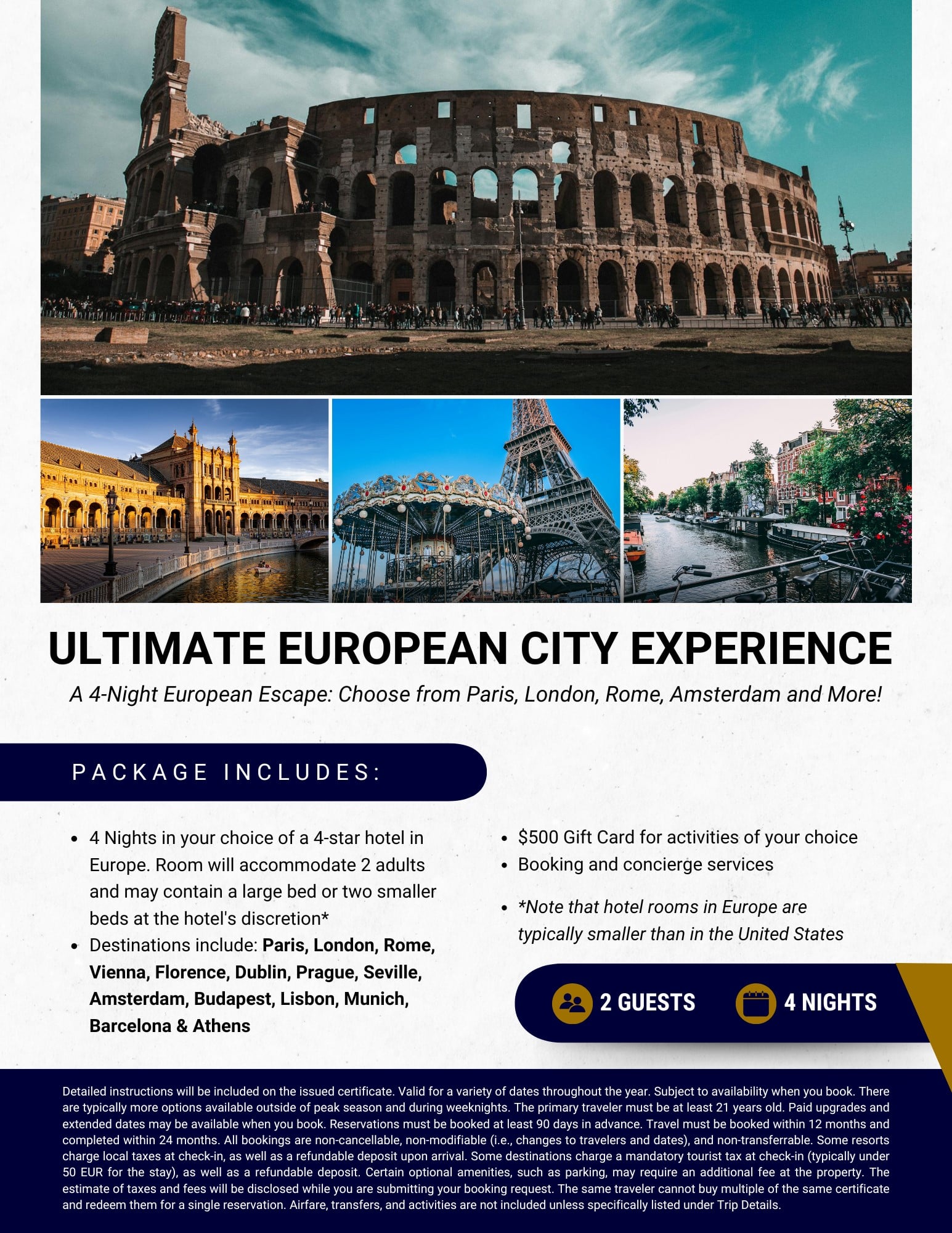 Ultimate European City Experience 2024